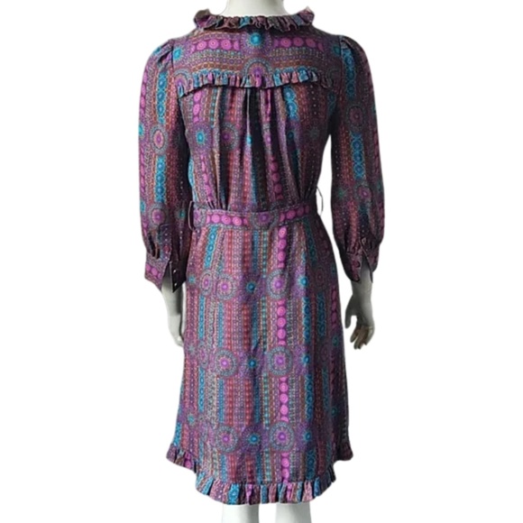 Marc By Marc Jacobs Silk Ruffle Peasant Dress (2) - Picture 4 of 8